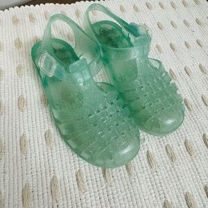 Cat & Jack Glitter Jelly Sandals in Mint
